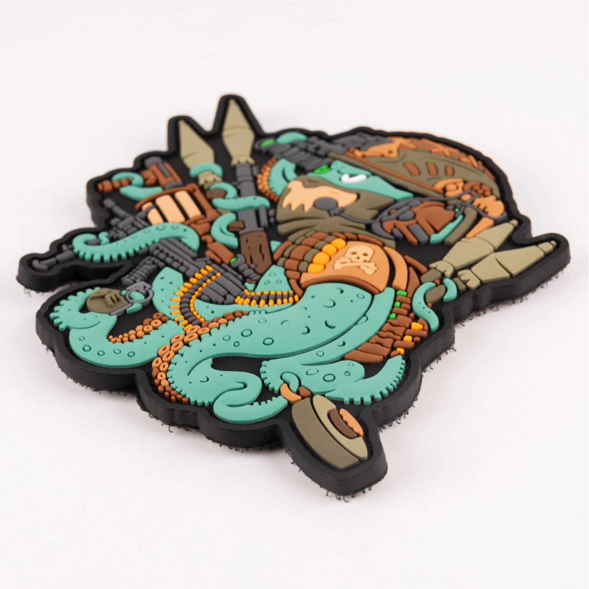 3D PVC patch (chevron) "Octopus" Green