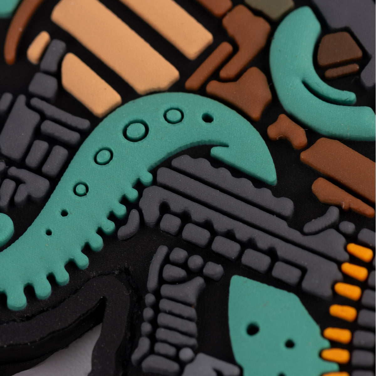 3D PVC patch (chevron) "Octopus" Green