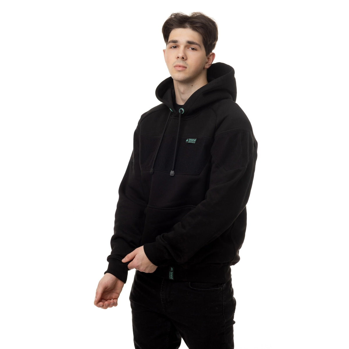 Hoodie for your patches, Black