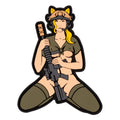 PVC patch (chevron) "Cat girl" blonde