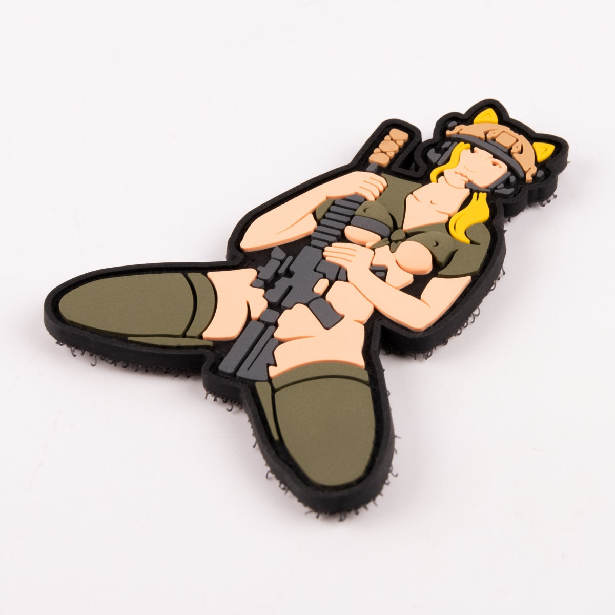 PVC patch (chevron) "Cat girl" blonde