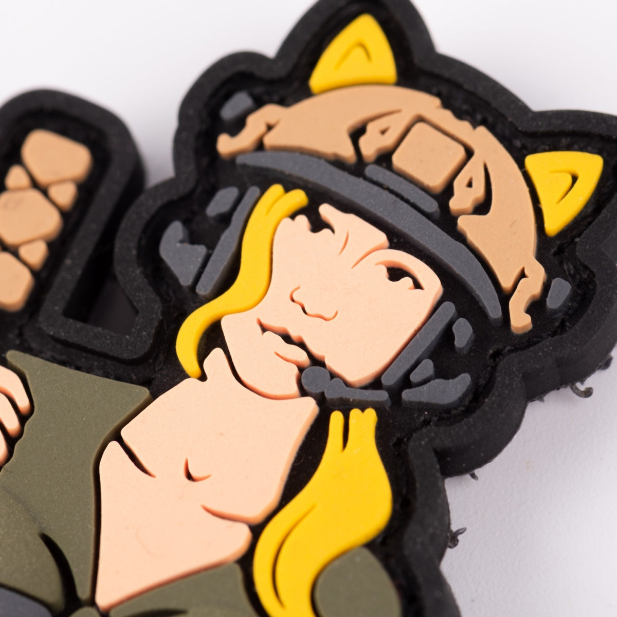 PVC patch (chevron) "Cat girl" blonde