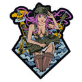 PVC Patch (chevron) "Anime Girl" Pink