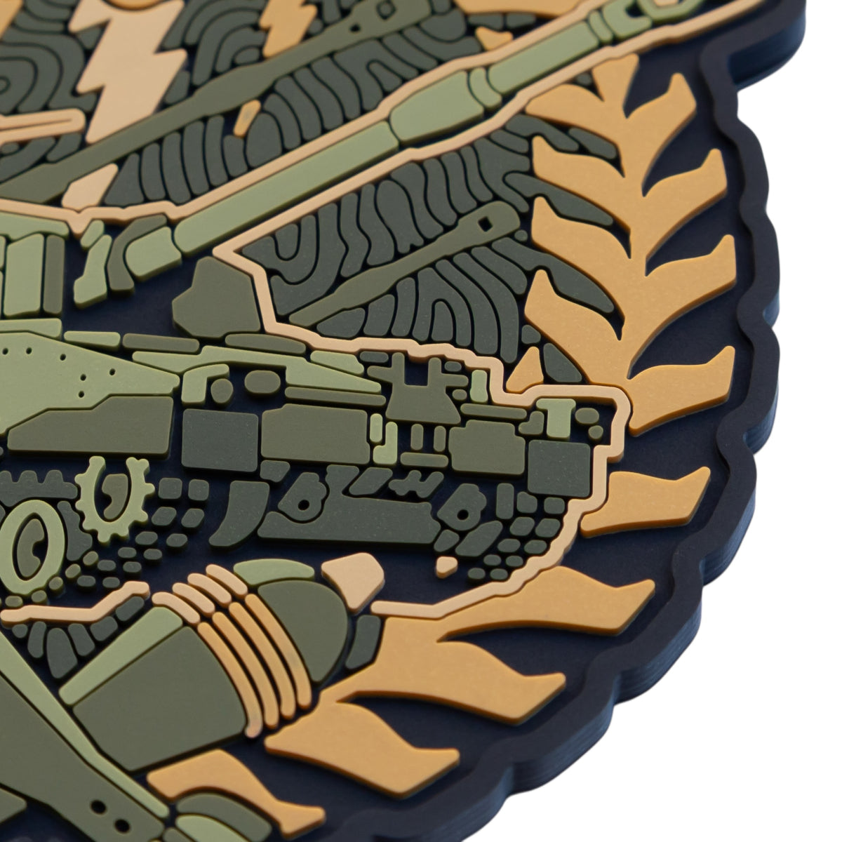 PVC Patch (chevron) “Artillery 300-30-3” Coyote