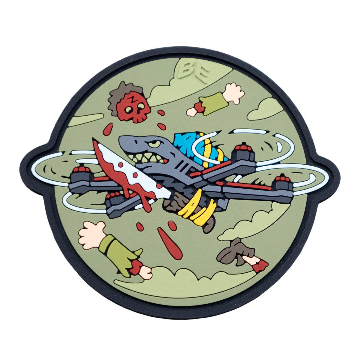 PVC Patch (chevron) "FPV". Olive