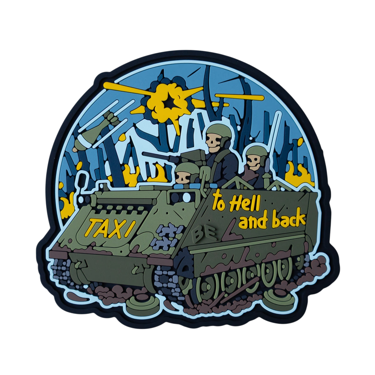 PVC Patch (chevron) “Taxi to hell and back”