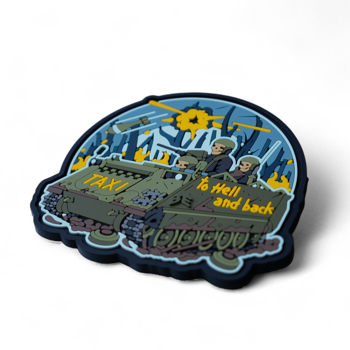 PVC Patch (chevron) “Taxi to hell and back”
