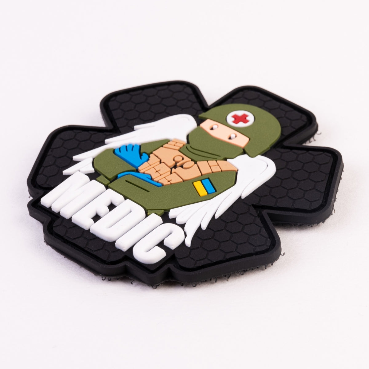 PVC patch (chevron) "Military medic" black