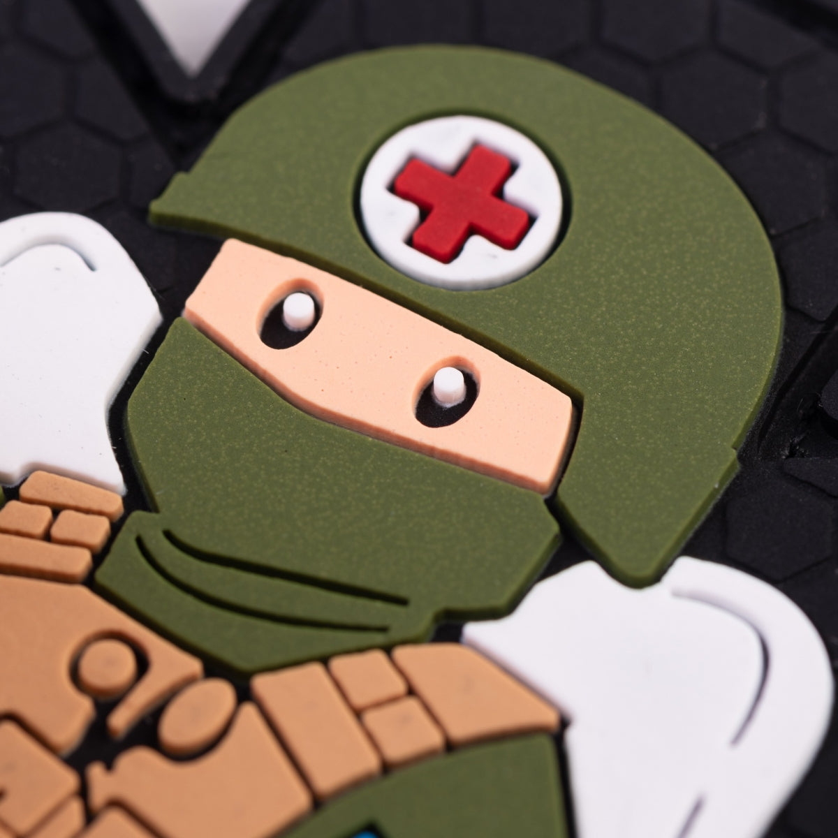 PVC patch (chevron) "Military medic" black