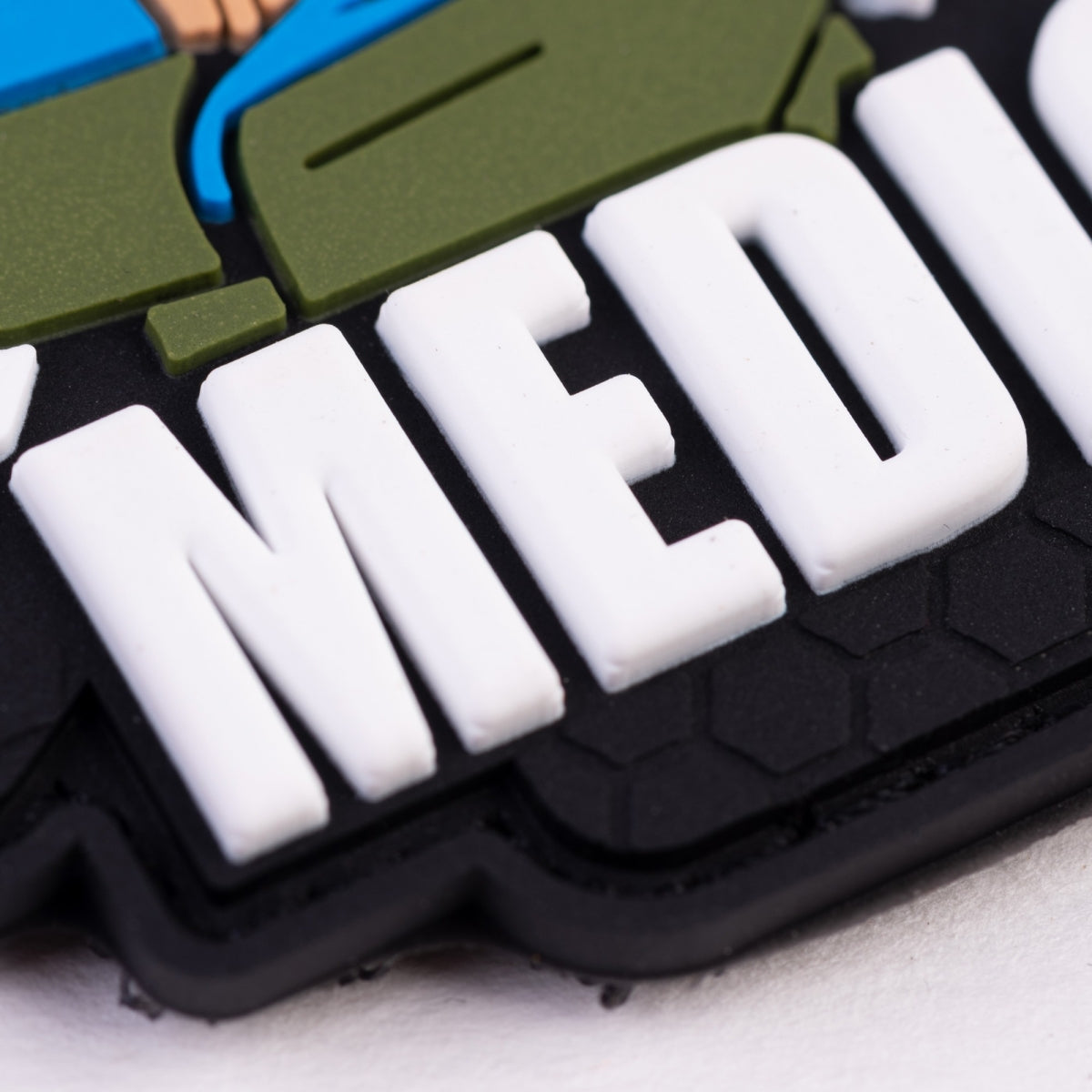 PVC patch (chevron) "Military medic" black