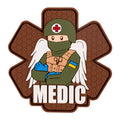 PVC patch (chevron) "Military medic" coyote