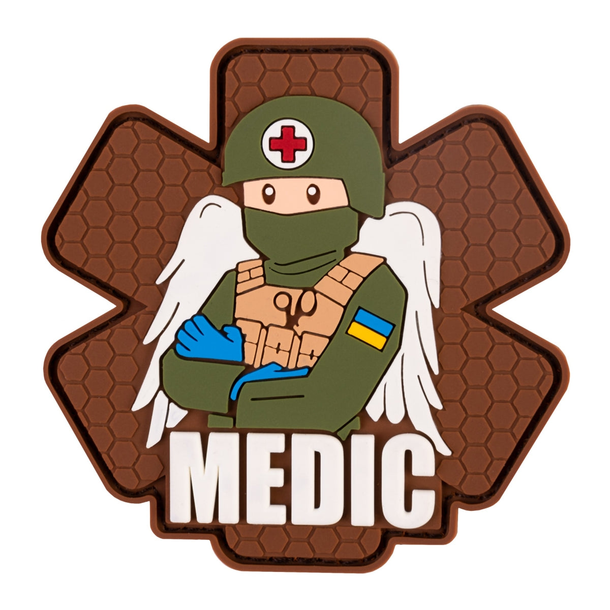 PVC patch (chevron) "Military medic" coyote