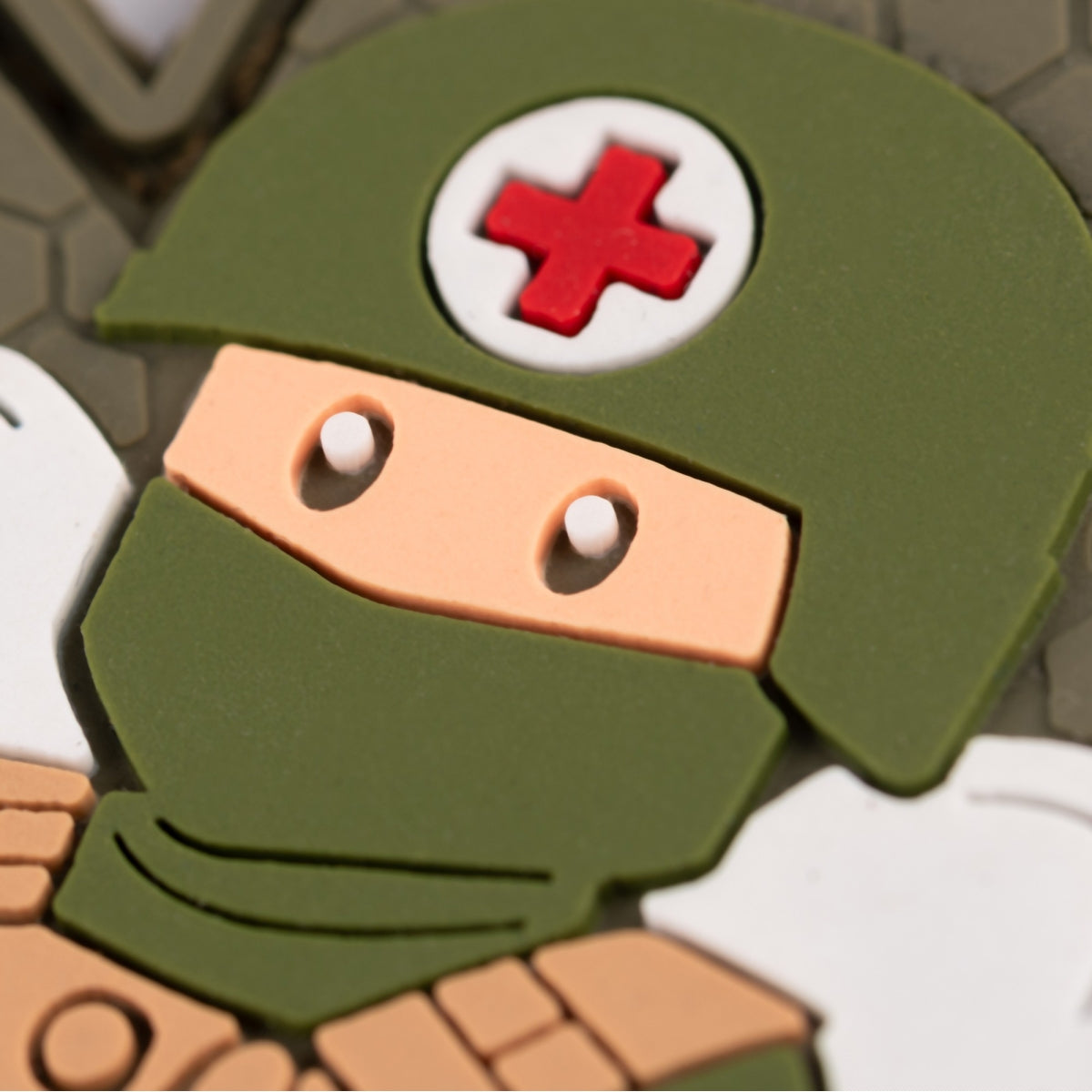 PVC patch (chevron) "Military medic" olive