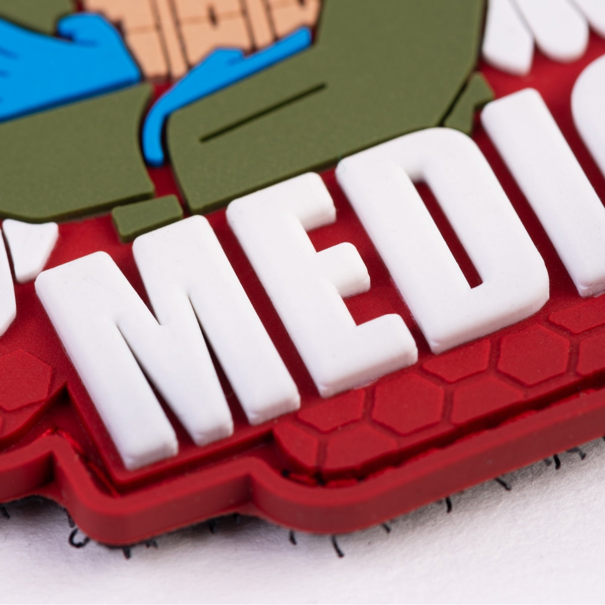 PVC patch (chevron) "Military medic" red