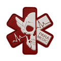 PVC patch (chevron) "Paramedic" Red