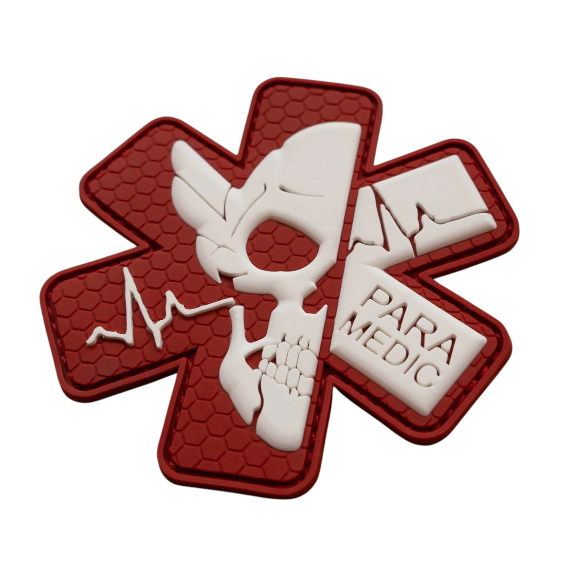 PVC patch (chevron) "Paramedic" Red