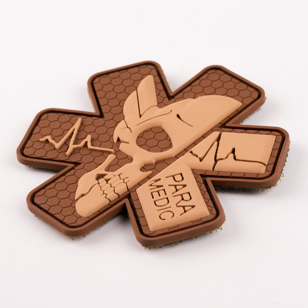 PVC patch (chevron) "Paramedic" Brown