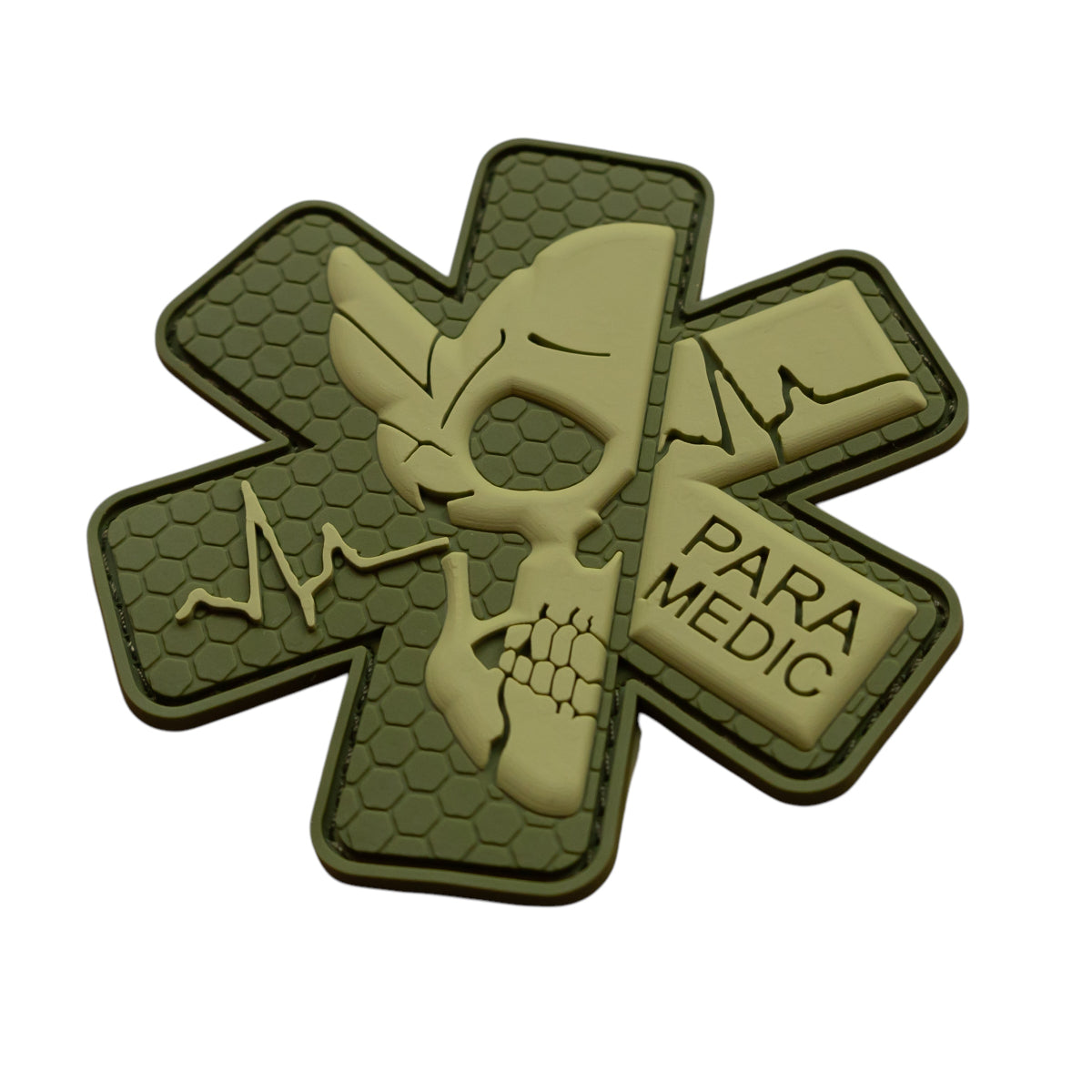 PVC patch (chevron) "Paramedic" Green