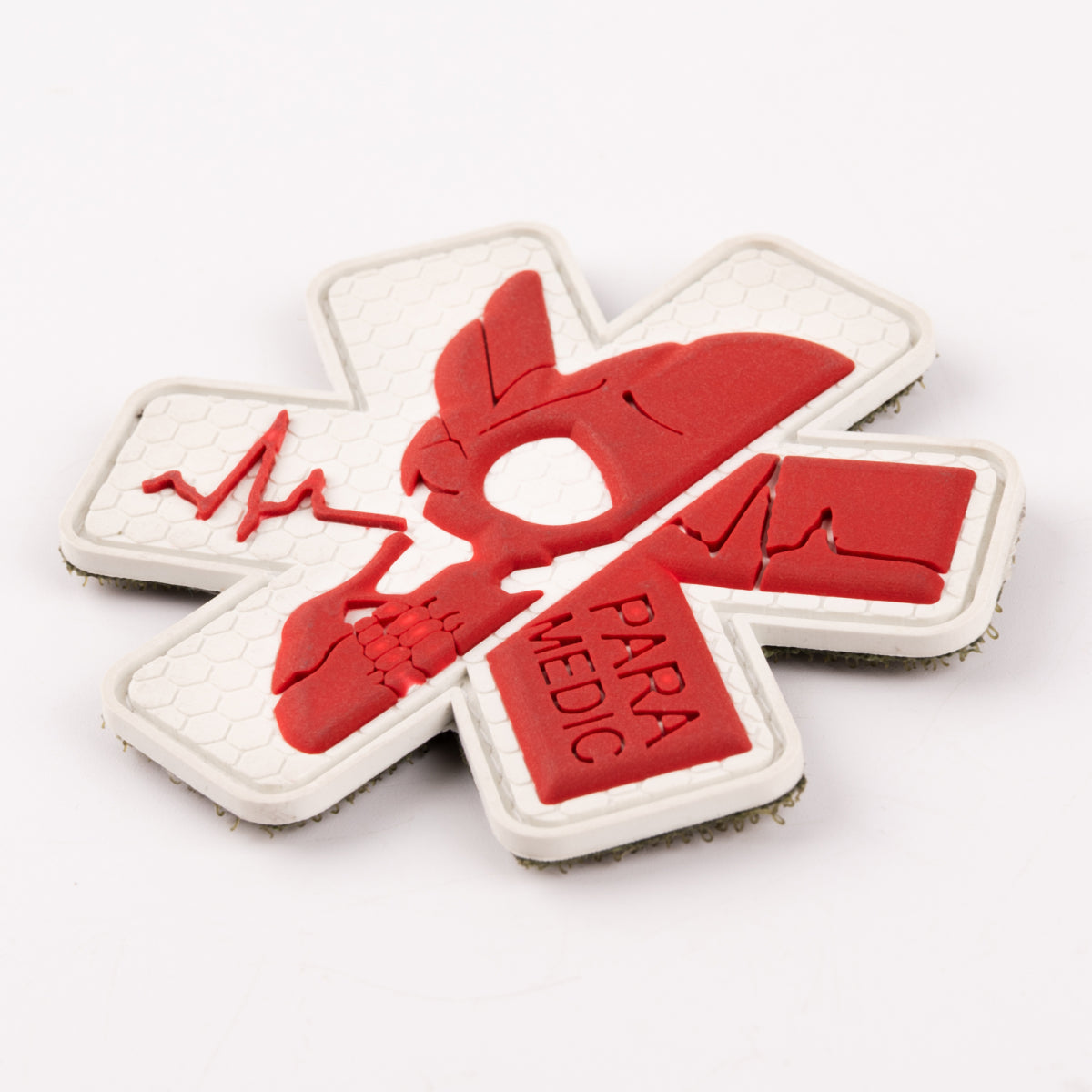 PVC patch (chevron) "Paramedic" White