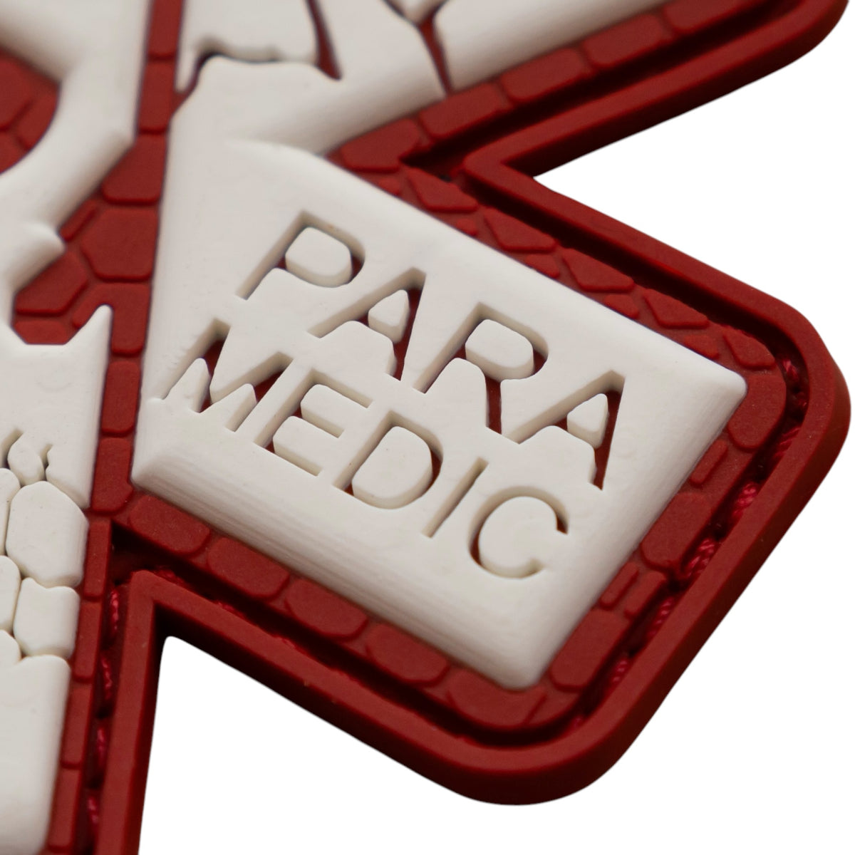 PVC patch (chevron) "Paramedic" Red