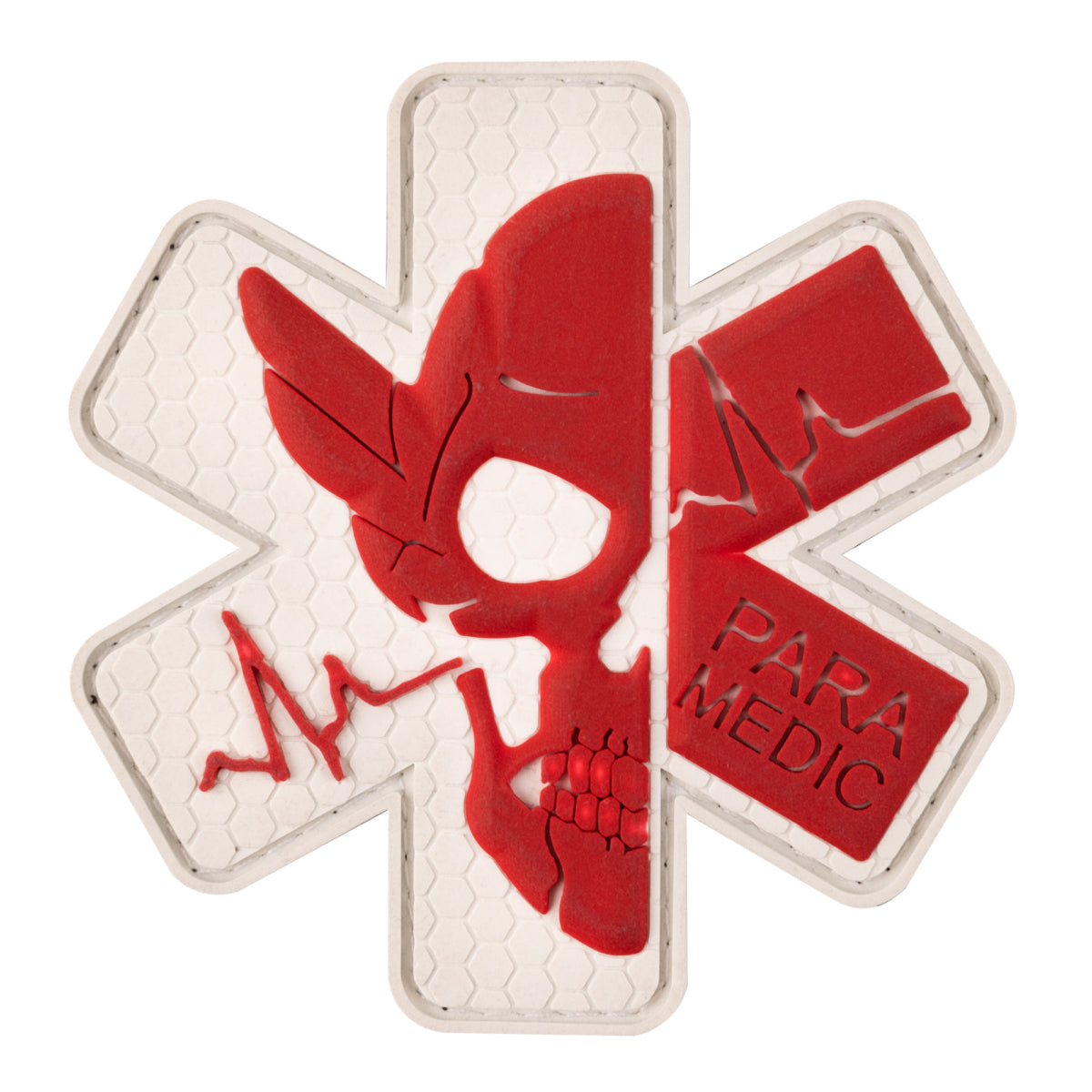 PVC patch (chevron) "Paramedic" White
