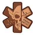 PVC patch (chevron) "Paramedic" Brown