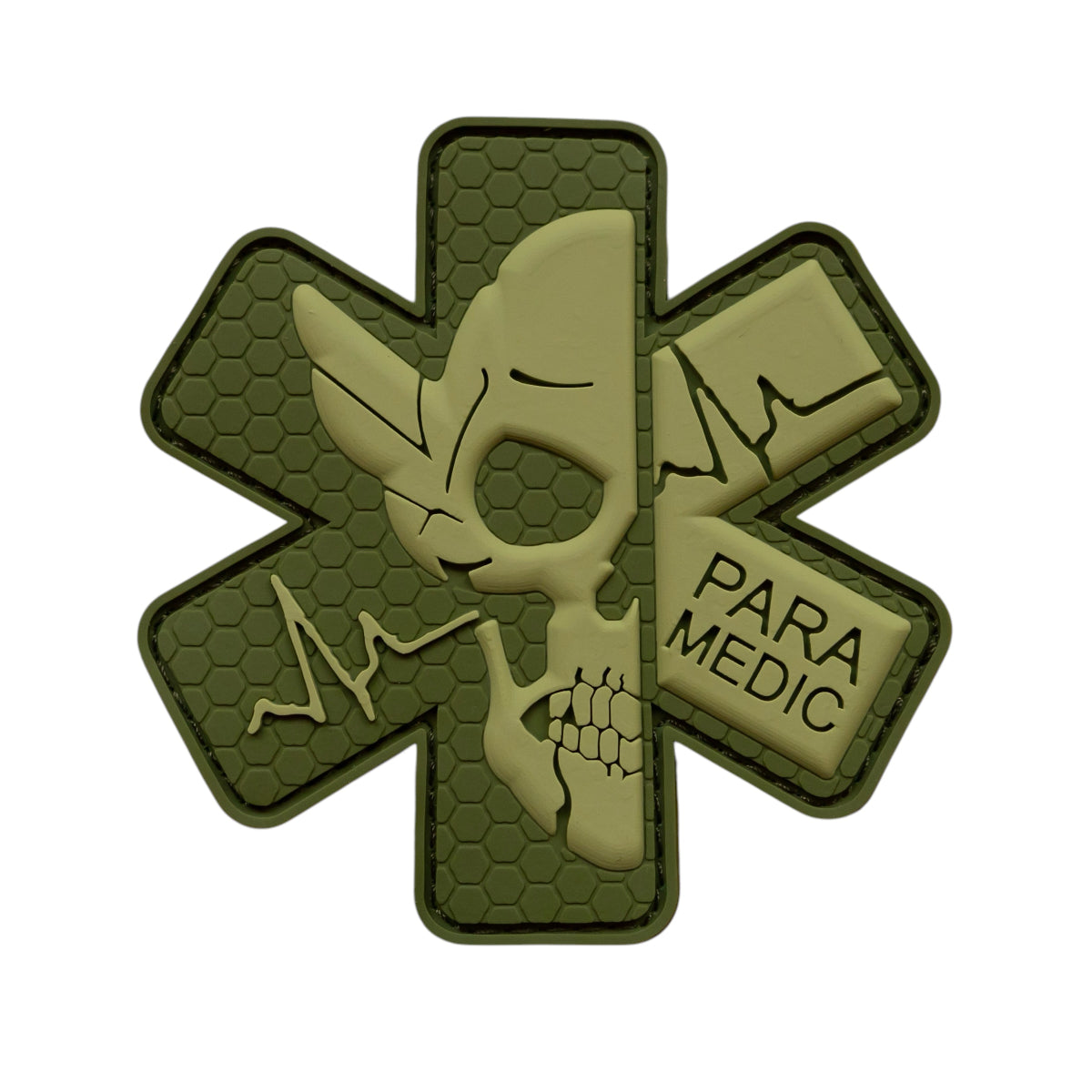 PVC patch (chevron) "Paramedic" Green