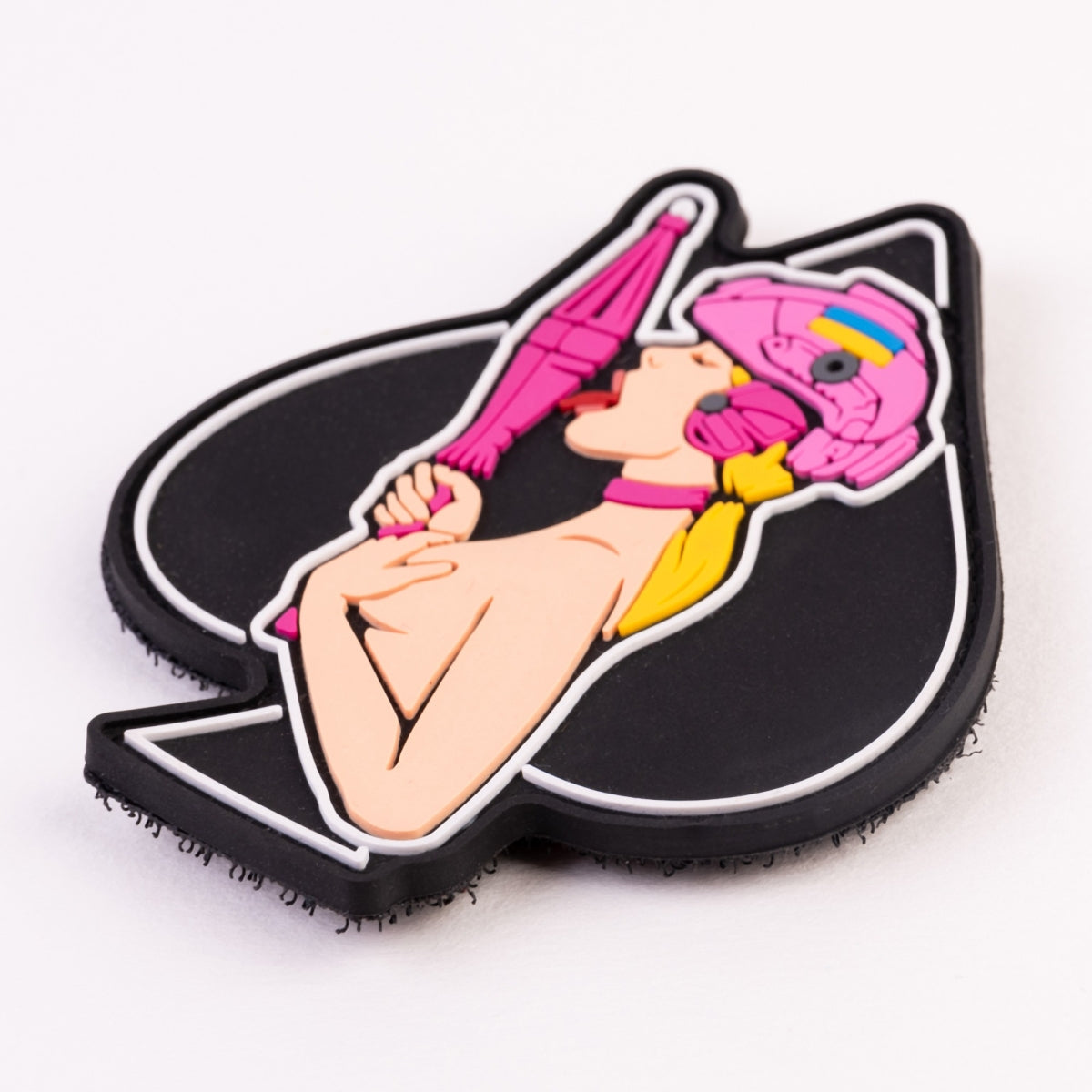 PVC patch (chevron) "Pica girl" pink