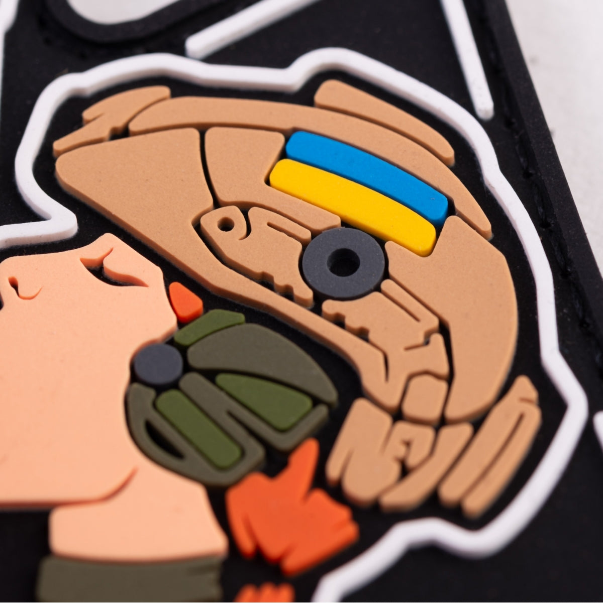 PVC patch (chevron) "Pika Girl" red