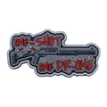 PVC Patch (chevron) «One Shot - One Drone». Grey