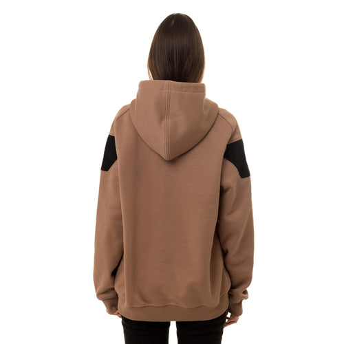 Hoodie for your patches, Mocha brown