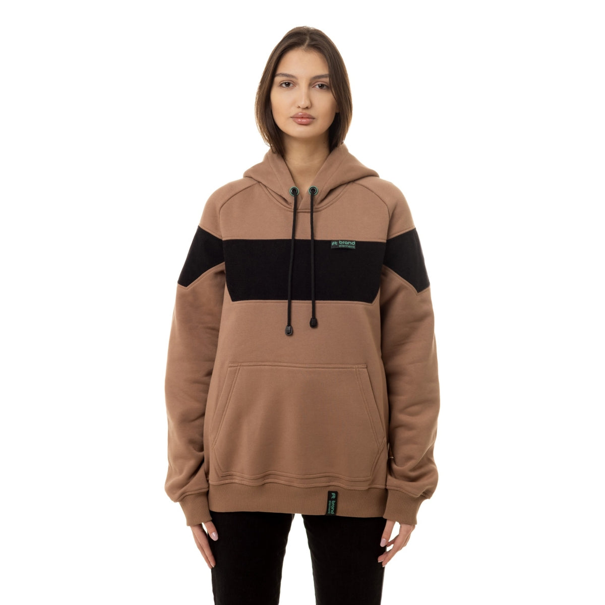 Hoodie for your patches, Mocha brown
