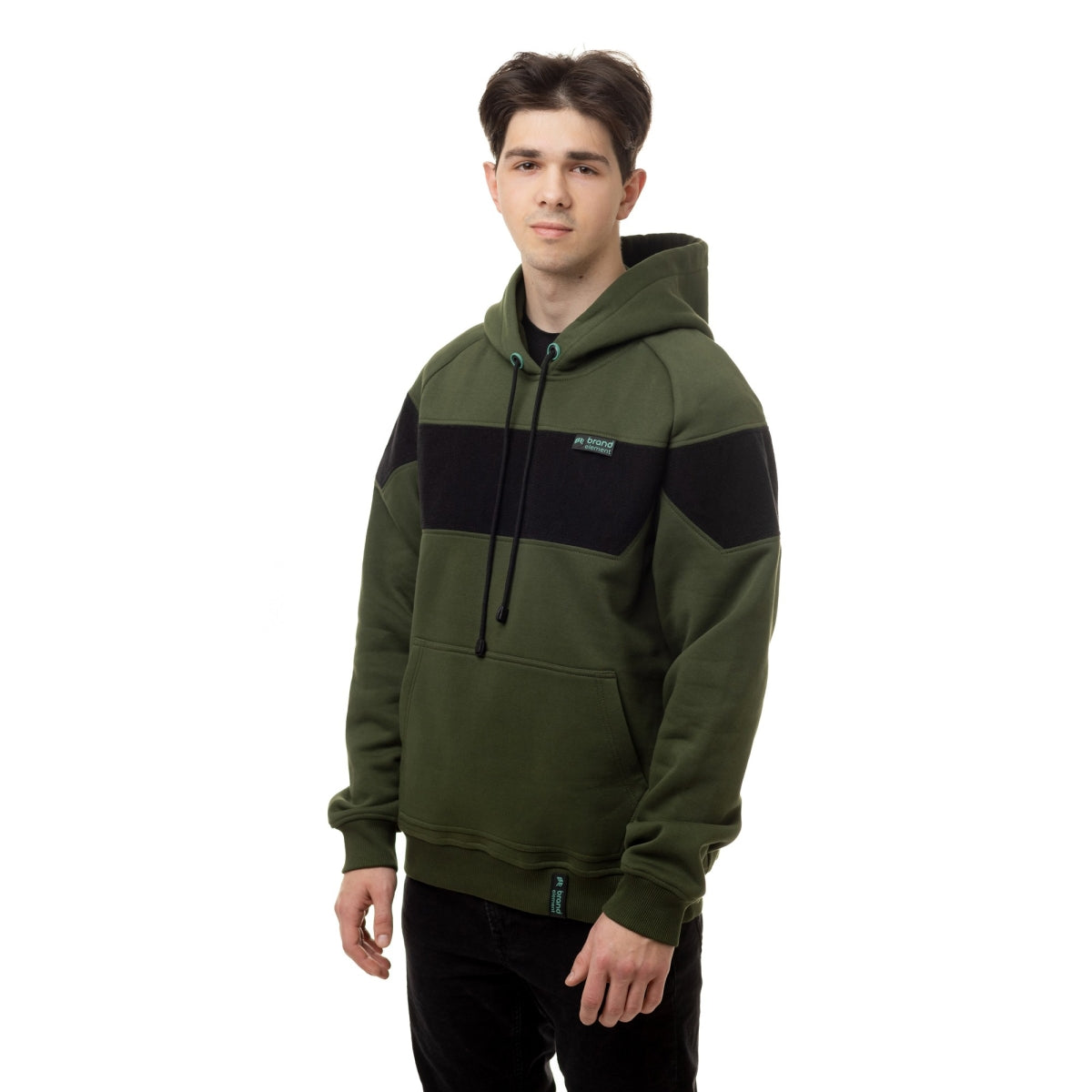 Hoodie for your patches, Olive