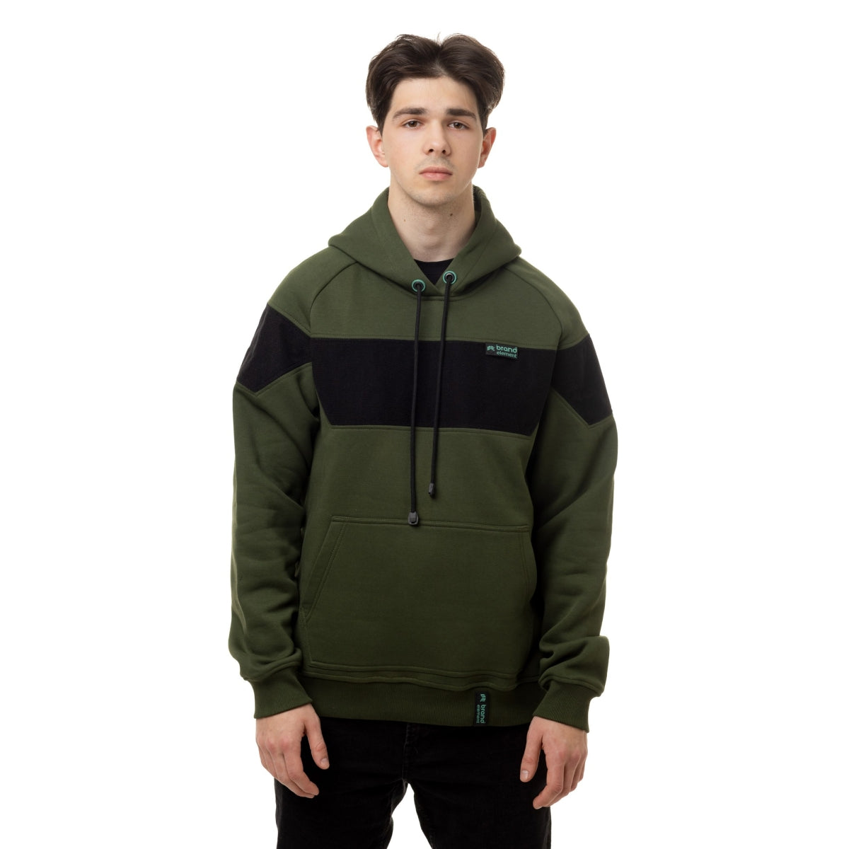 Hoodie for your patches, Olive