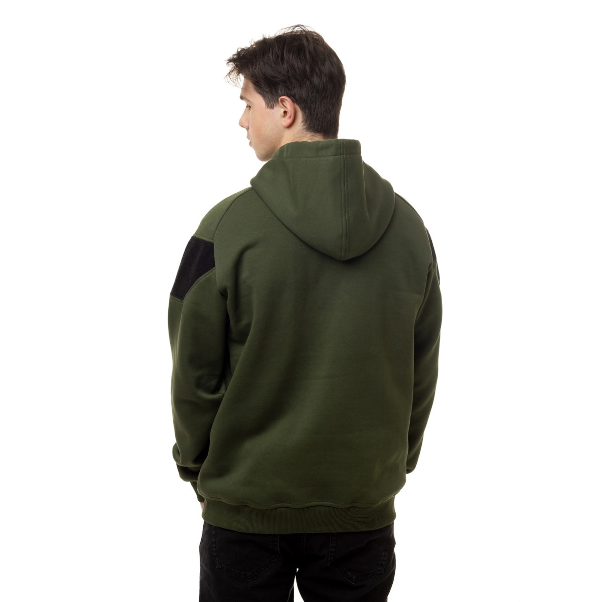 Hoodie for your patches, Olive